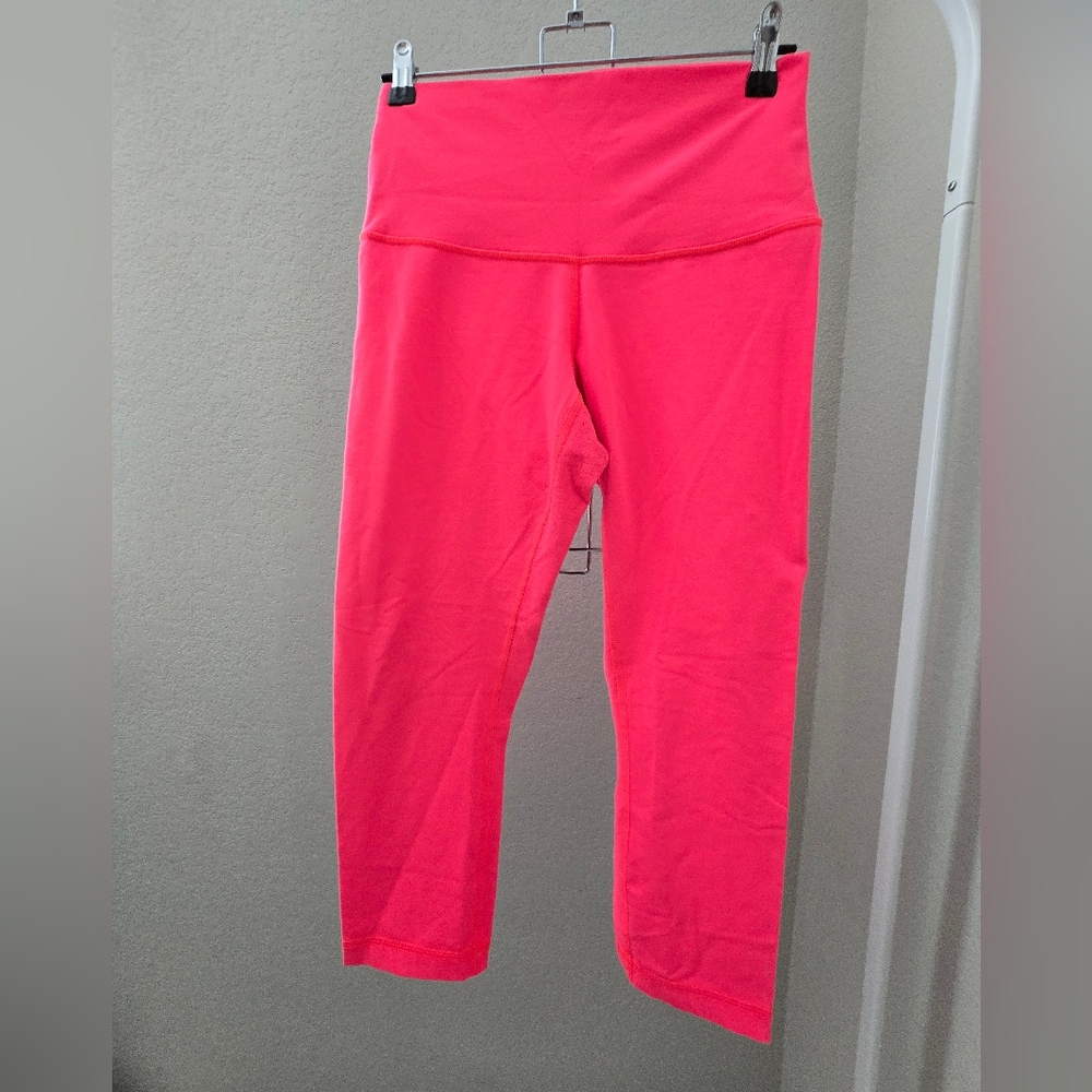 lululemon athletica "Wunder Under Crop" Pink Leggings
